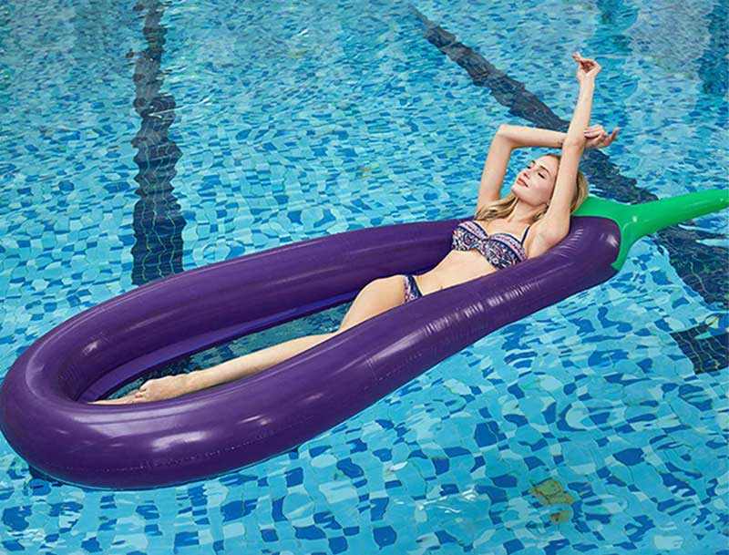 Eggplant Pool Float
